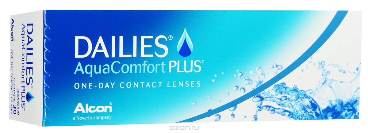 Alcon-CIBA Vision контактные линзы Dailies AquaComfort Plus (30шт / 8.7 / 14.0 / -1.25)