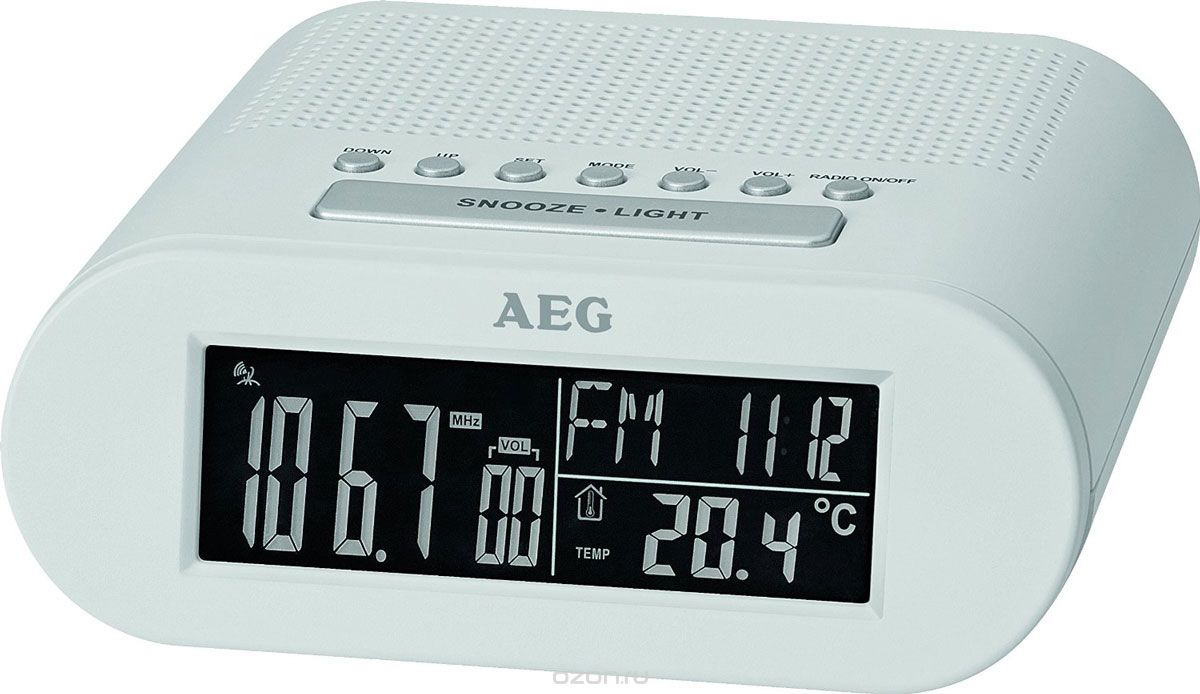 AEG MRC 4145 F, White радиочасы