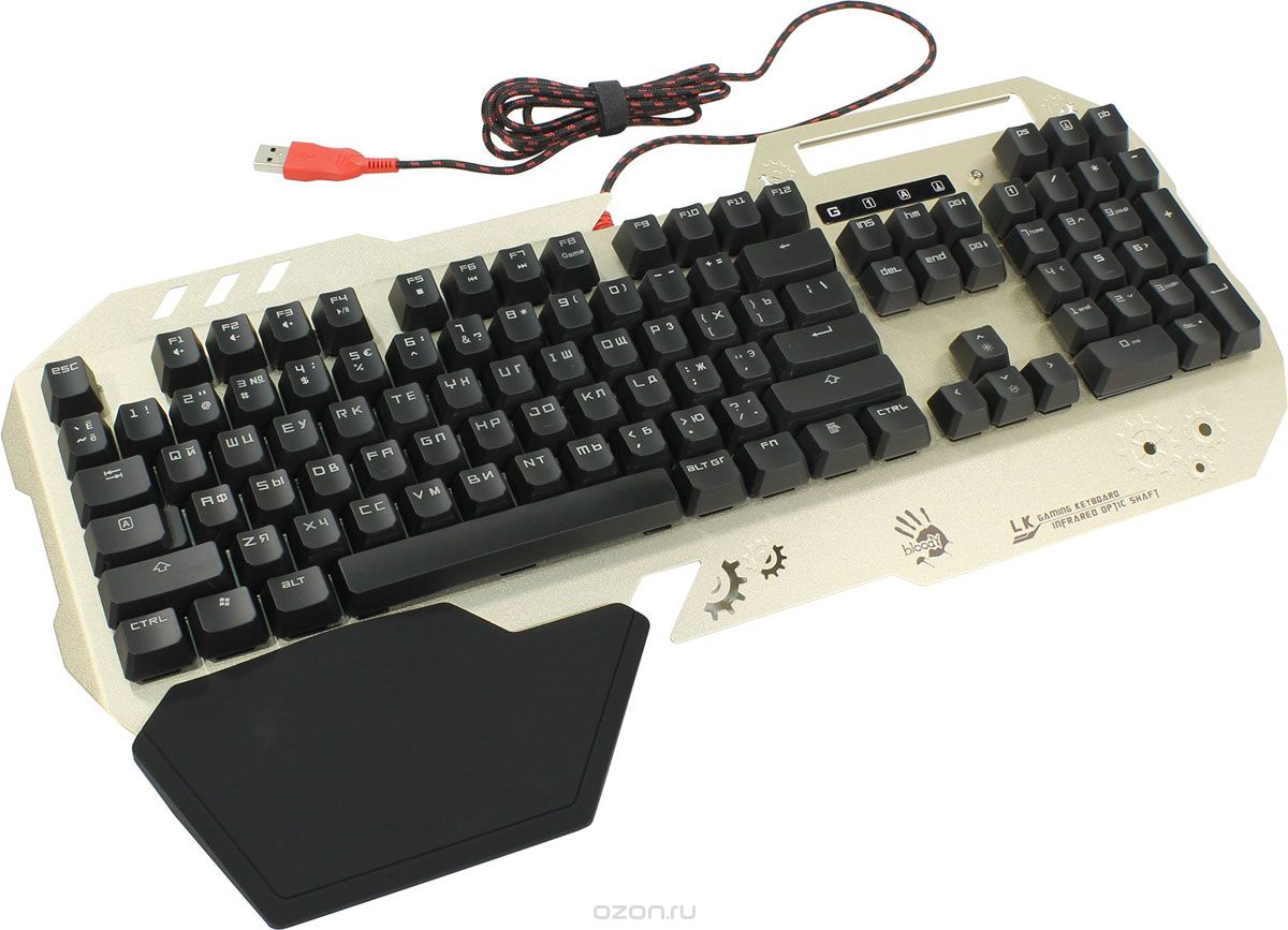 A4Tech Bloody B860, Gold Black игровая клавиатура