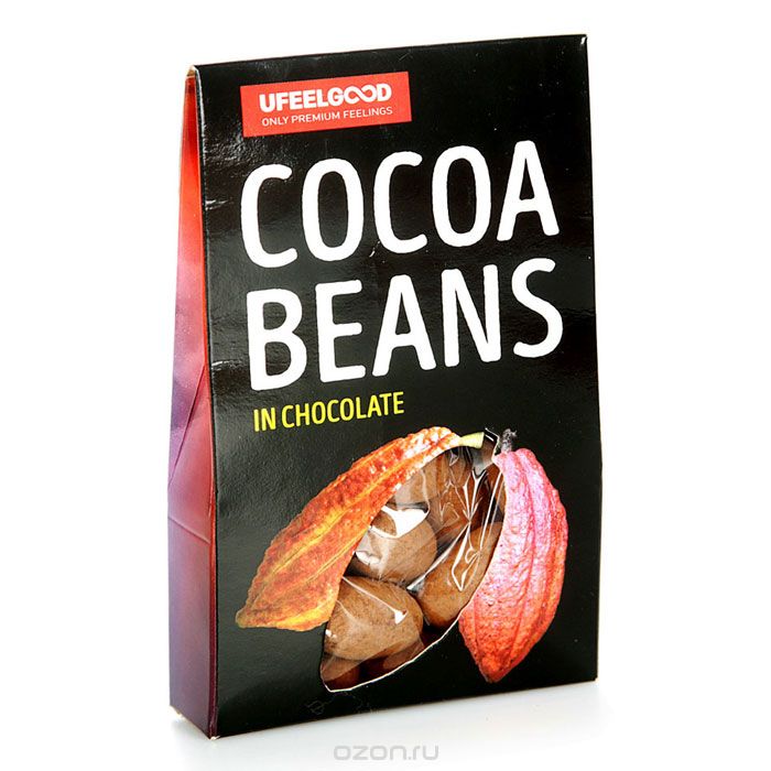 UFEELGOOD Cocoa Beans in Chocolate     , 50 