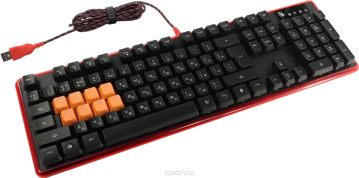 A4Tech Bloody B2278, Black Red игровая клавиатура