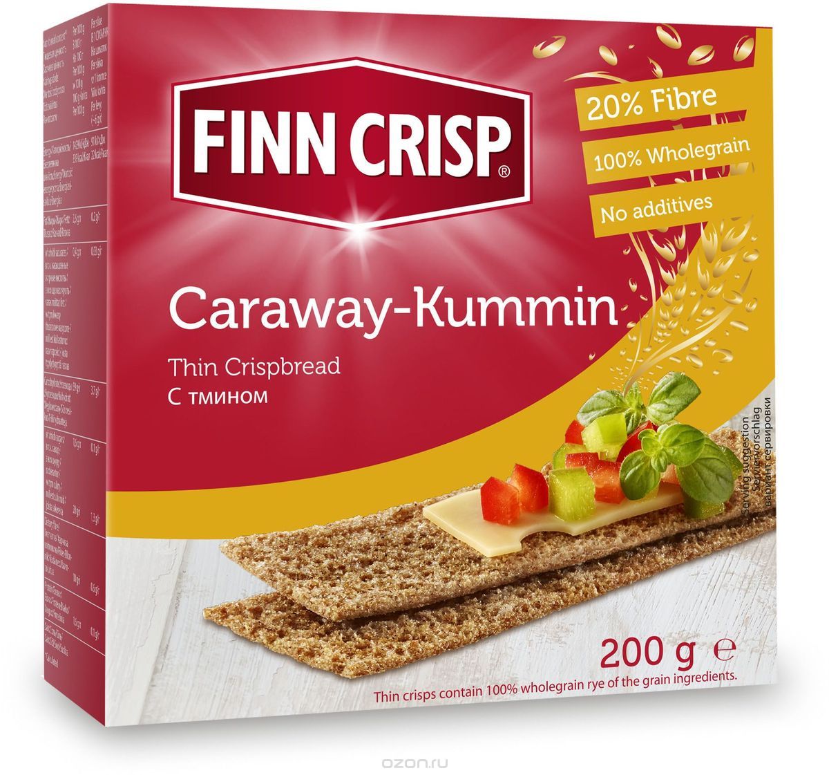Finn Crisp Caraway   , 200 
