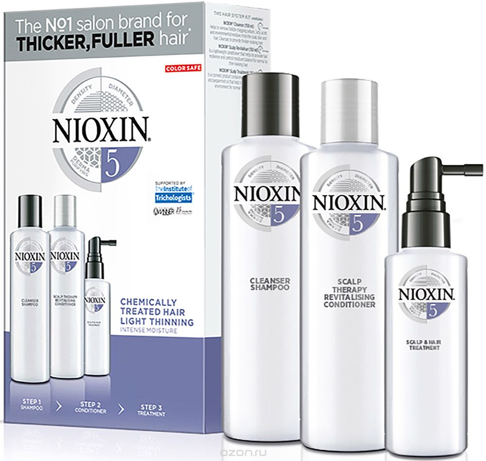 Nioxin System 5 Kit XXL - Набор (Система 5) 300 мл+300 мл+100 мл