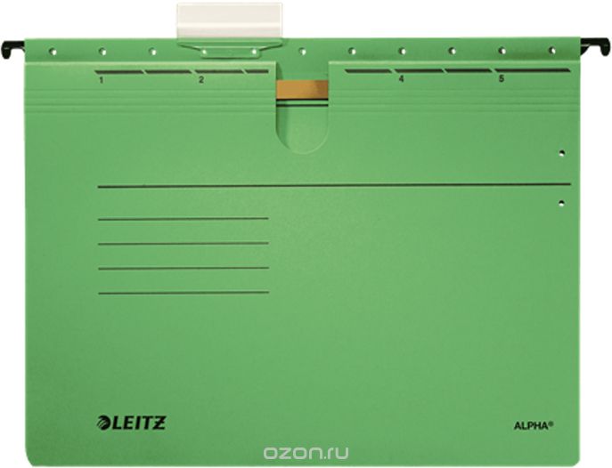 Leitz Скоросшиватель подвесной Alpha формат A4+ цвет зеленый