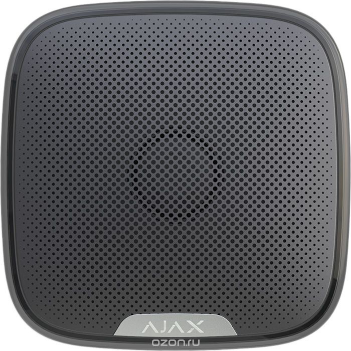 Ajax StreetSiren, Black беспроводная звуковая уличная сирена