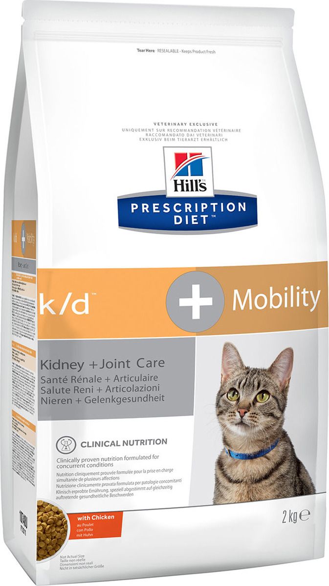   Hill's Prescription Diet k/d+Mobility Kidney+Joint Care         ,  , 2 