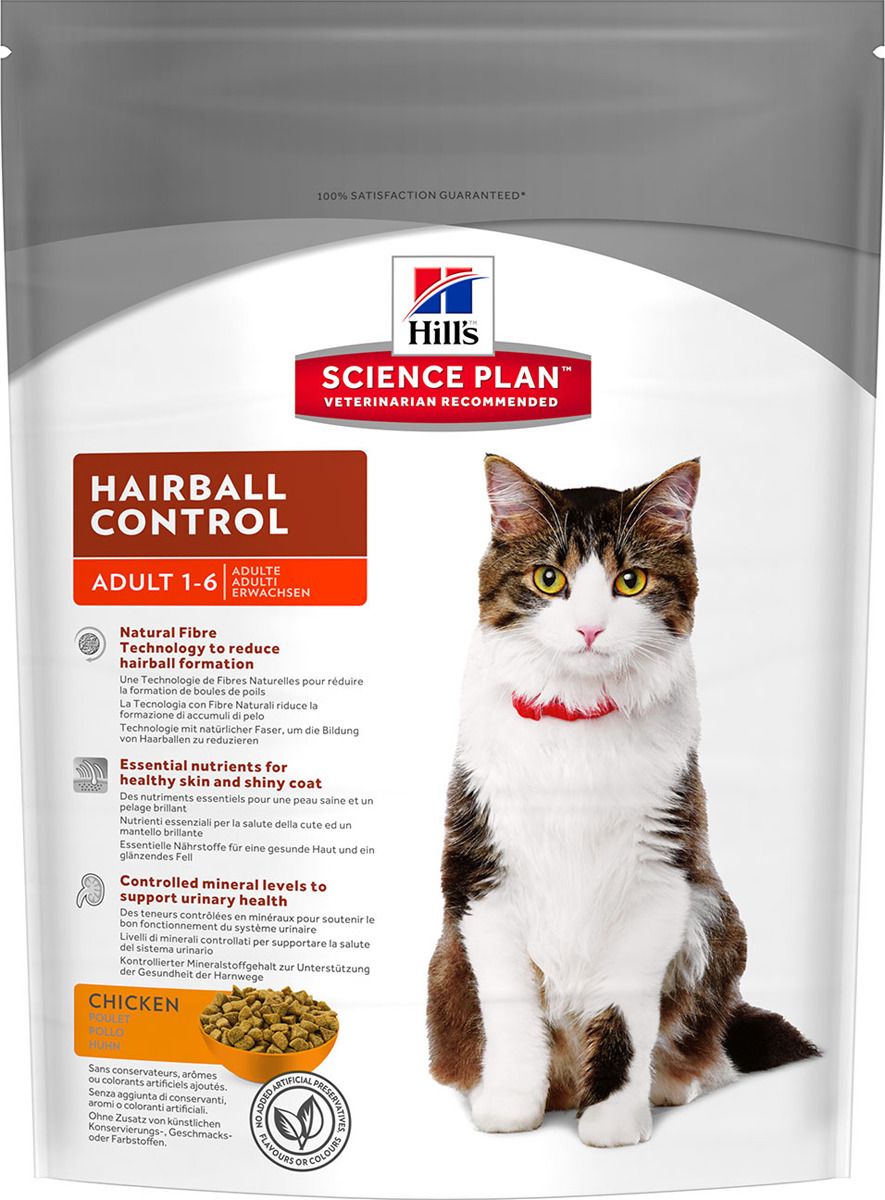   Hill's Science Plan Hairball Control    1  7    ,  , 300 